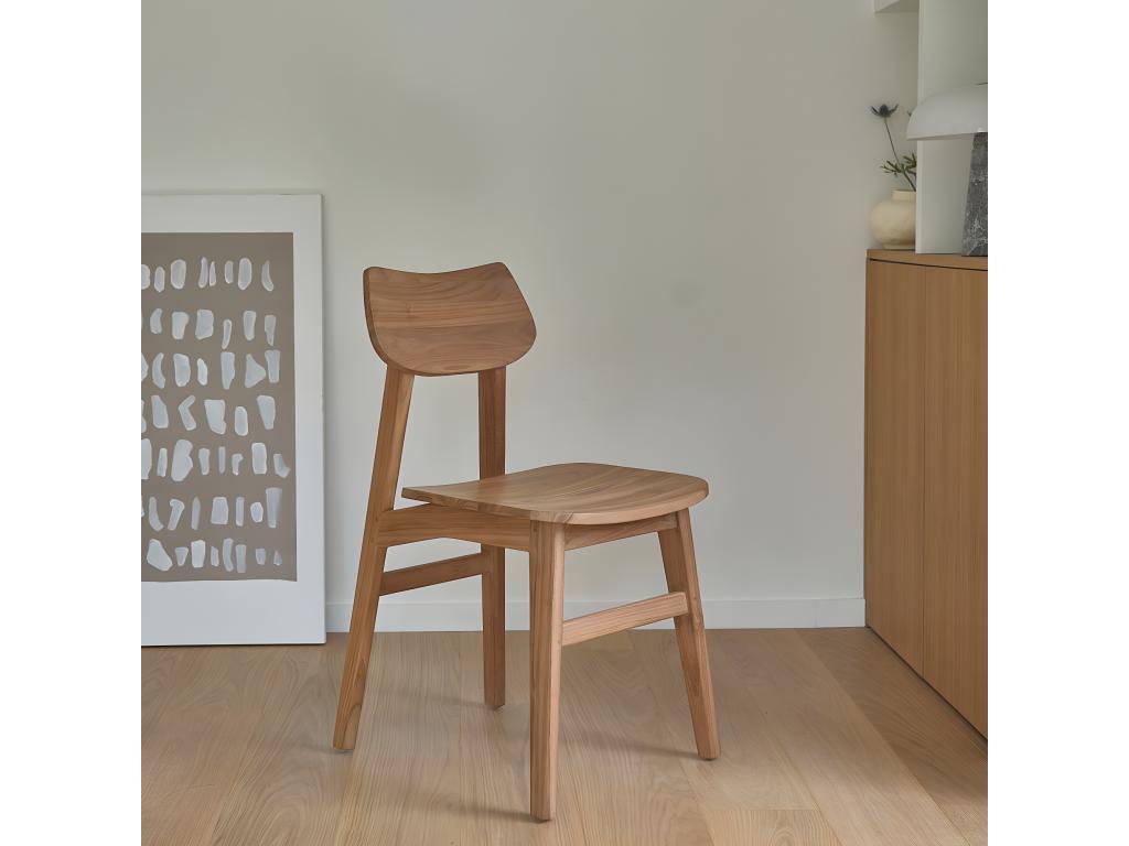 Solid teak chair