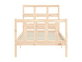 Bed frame without mattress 90x200 cm solid pine wood