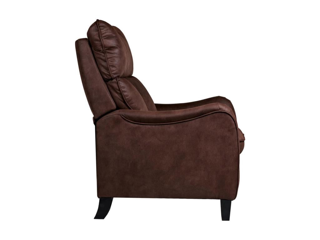 Vertchez Microfiber Manual Reclining Armchair - Brown