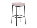 Bar stool - Faux leather / Black - Pink - Vertchez 80