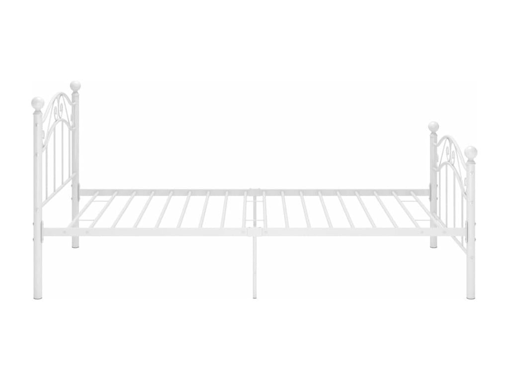 White Metal Bed Frame 100x200 cm