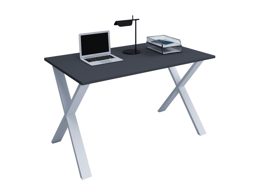 Vertchez Wooden Desk Computer Table Work Table Office Furniture Vertchez X Silver Anthracite - 80 - 80