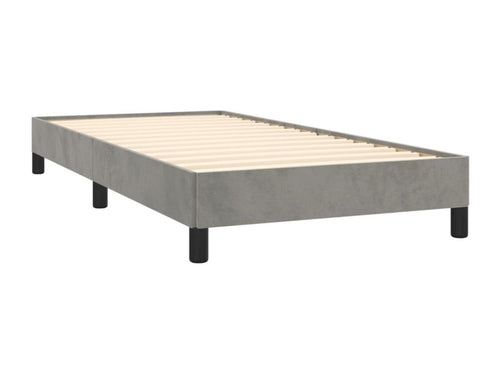 Light Grey Bed Frame 90x200 cm Velvet