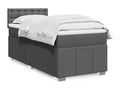 Bed base in Vertchez with dark grey mattress 100x200cm Fabric