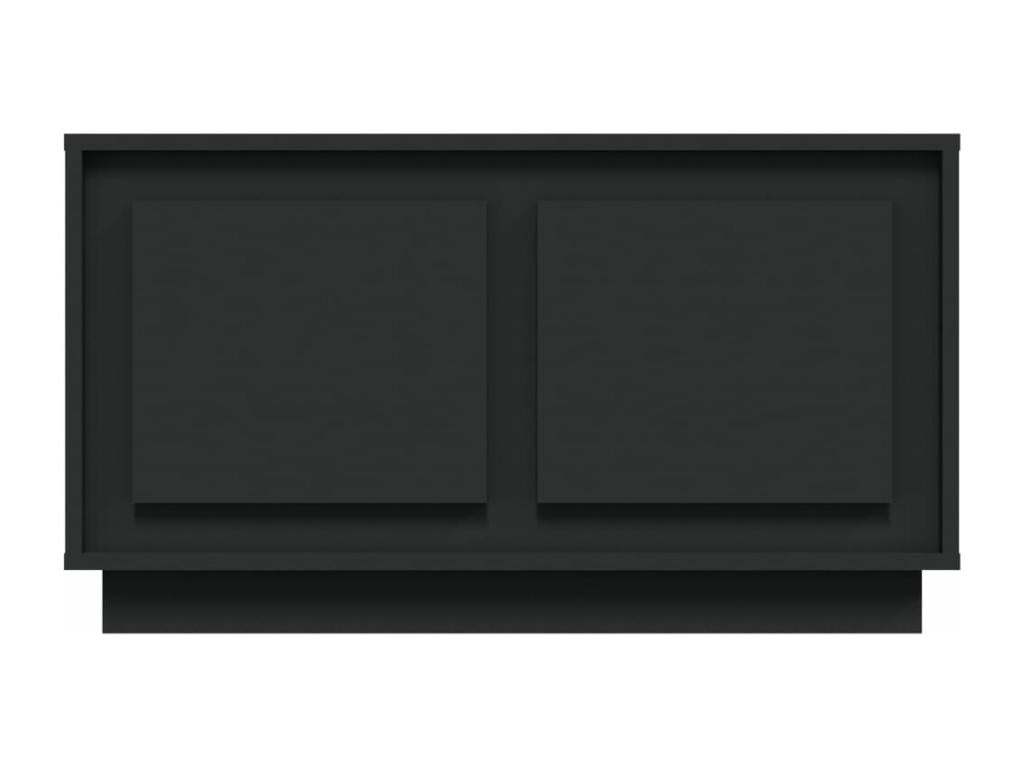 Black TV stand 80x35x45 cm engineered wood