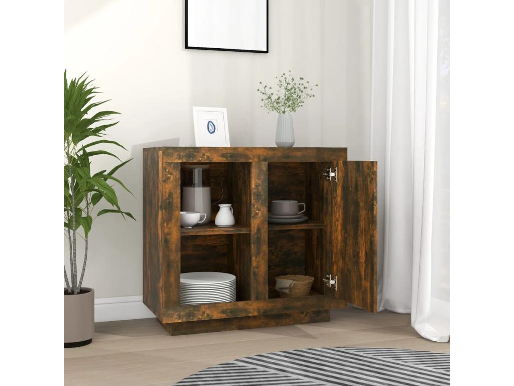 Smoked oak sideboard 80x40x75 cm