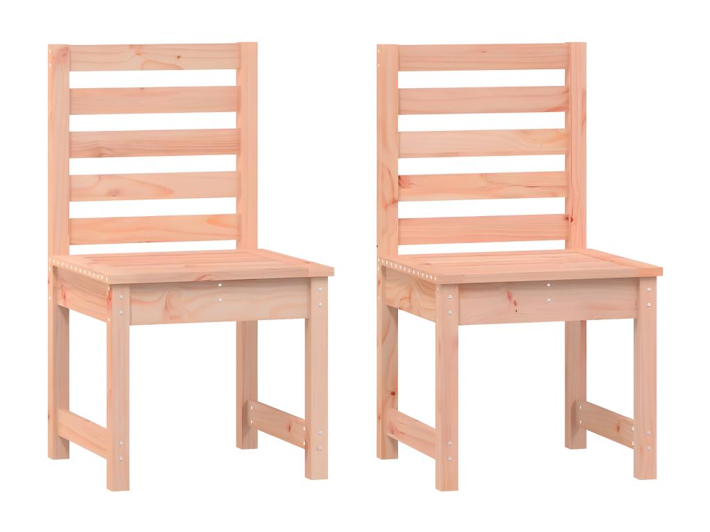 2-piece garden chairs, 40.5x48x91.5 cm, solid wood, from Vertchez