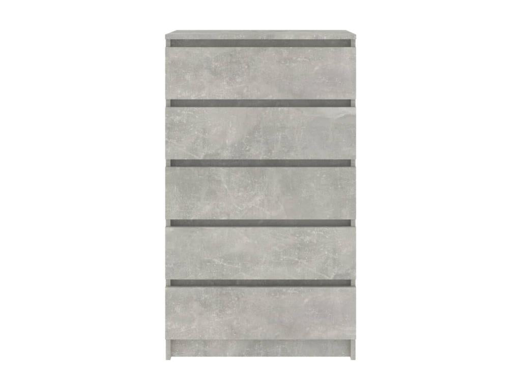Concrete Grey Chest of Drawers 60x36x103 Engineered Wood