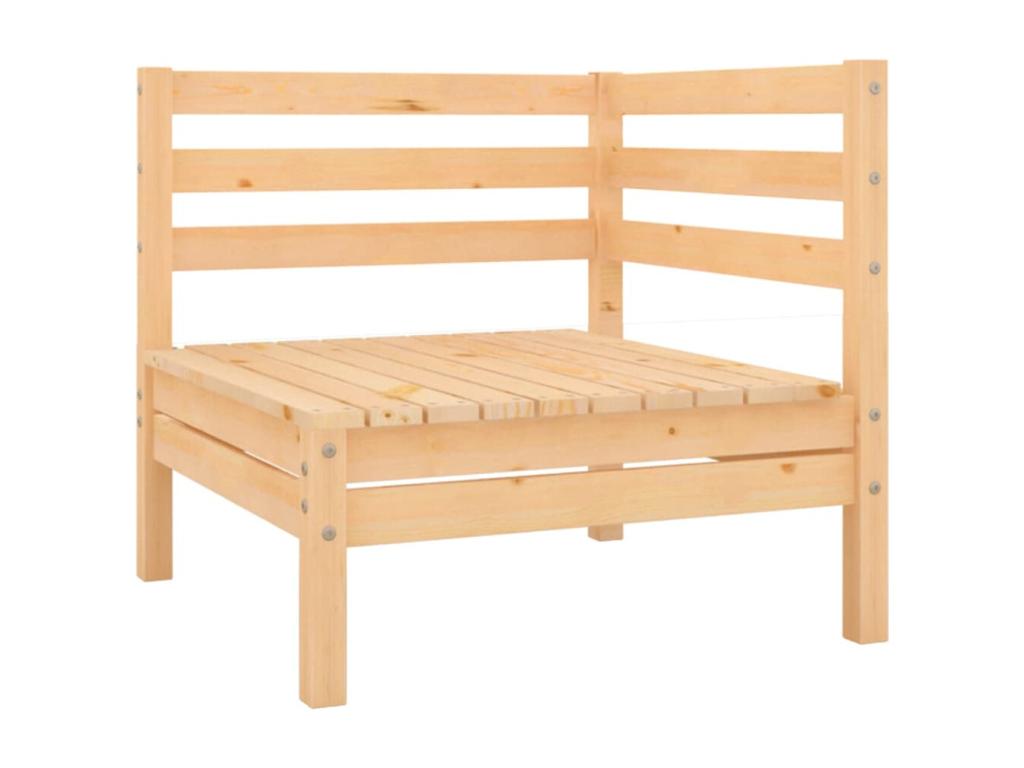 10-piece garden furniture set, solid pine wood