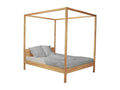 ROMANCE FOURTH-COVERED DOUBLE BED 160x200 / SOLID OILED BEECH