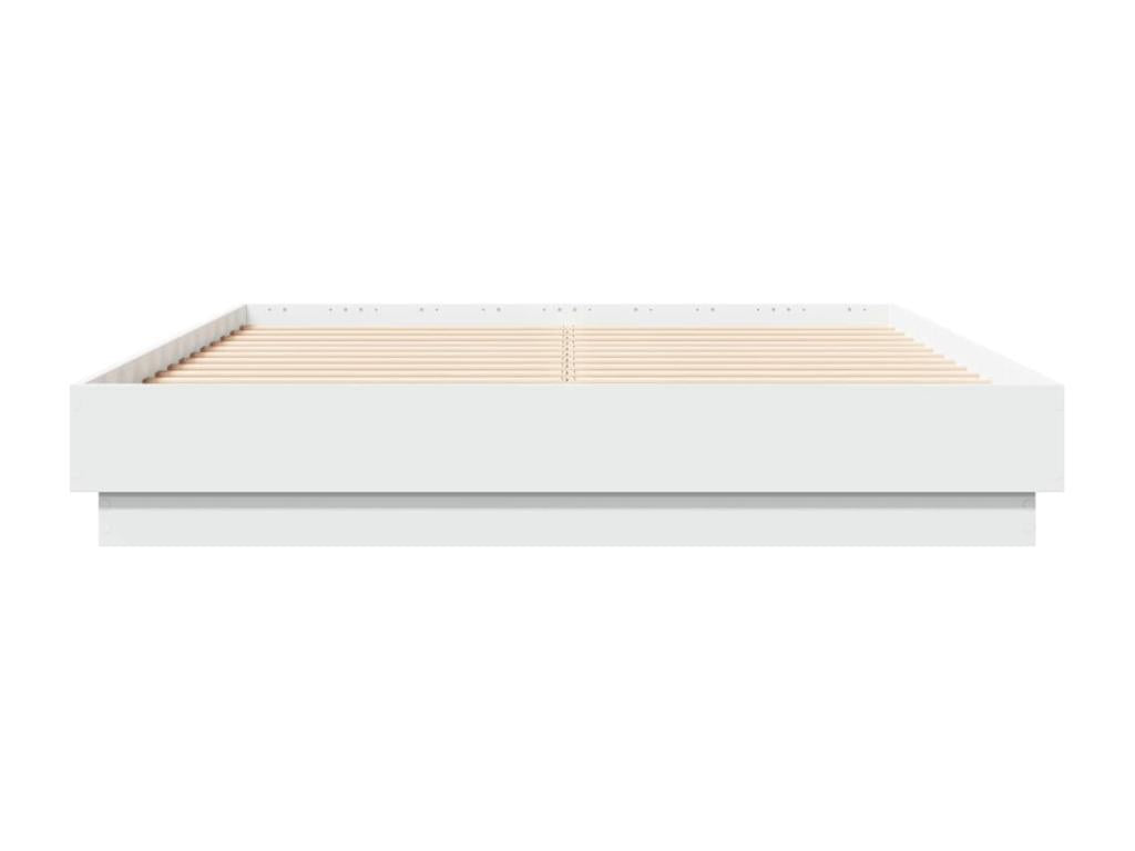 White bed frame 120x190 engineered wood