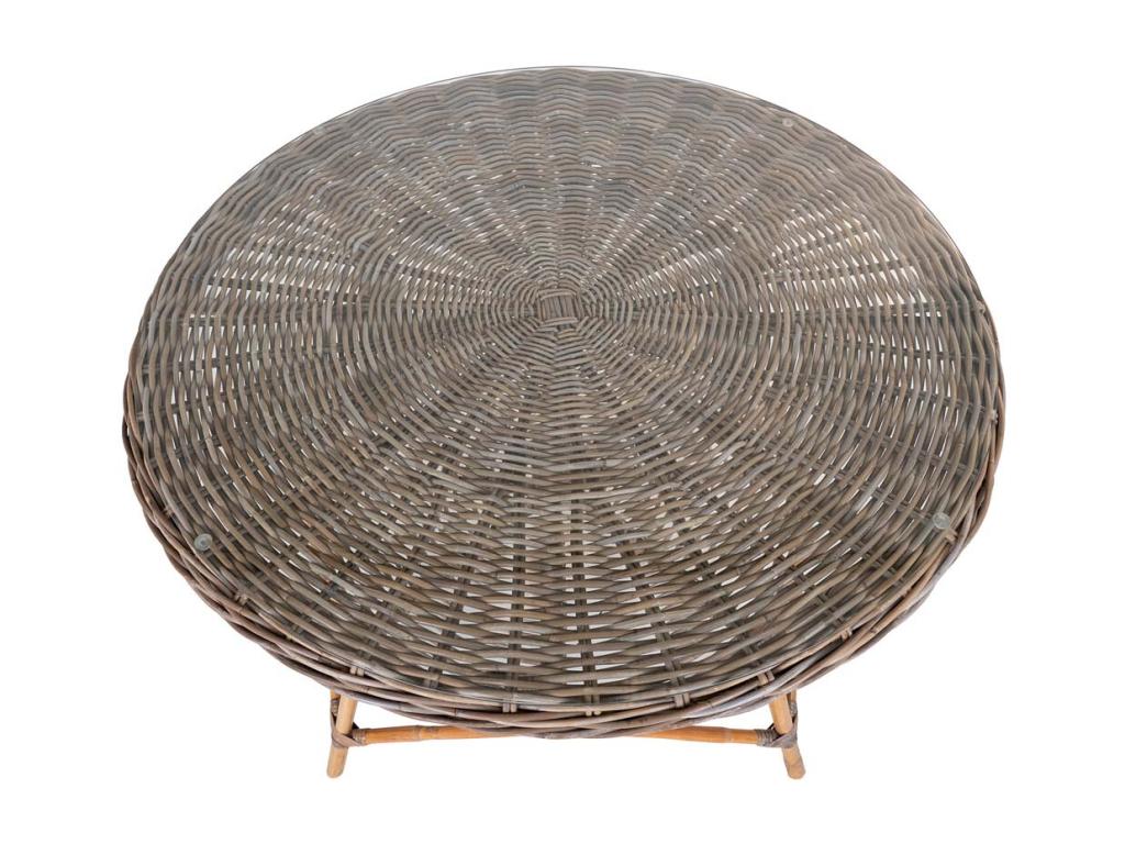 Vertchez garden table 120cm glass Vertchez grey.