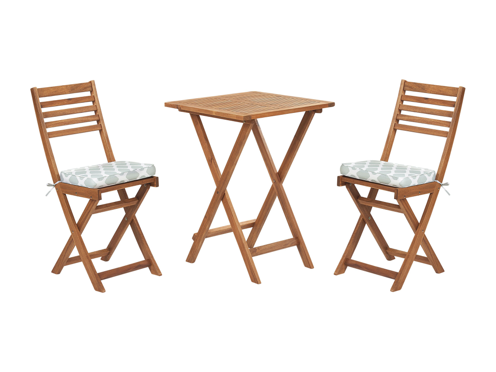 Set for Vertchez with Vertchez cushion, mint green wood