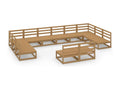 12-piece garden furniture set made of solid pine wood