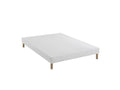 White upholstered bed base 15 cm Constellation - Meublita 160x200