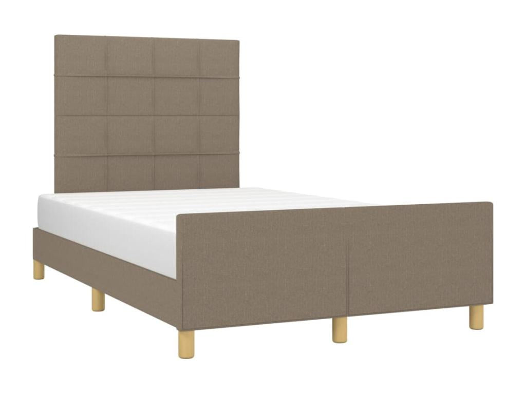 Bed frame with headboard, Vertchez, 120x200 cm, fabric