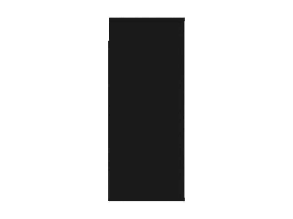 Black wall cabinet 80x33x80 cm Engineered wood