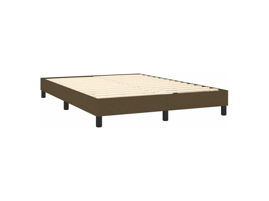 Bed base in Vertchez with dark brown mattress 140x200