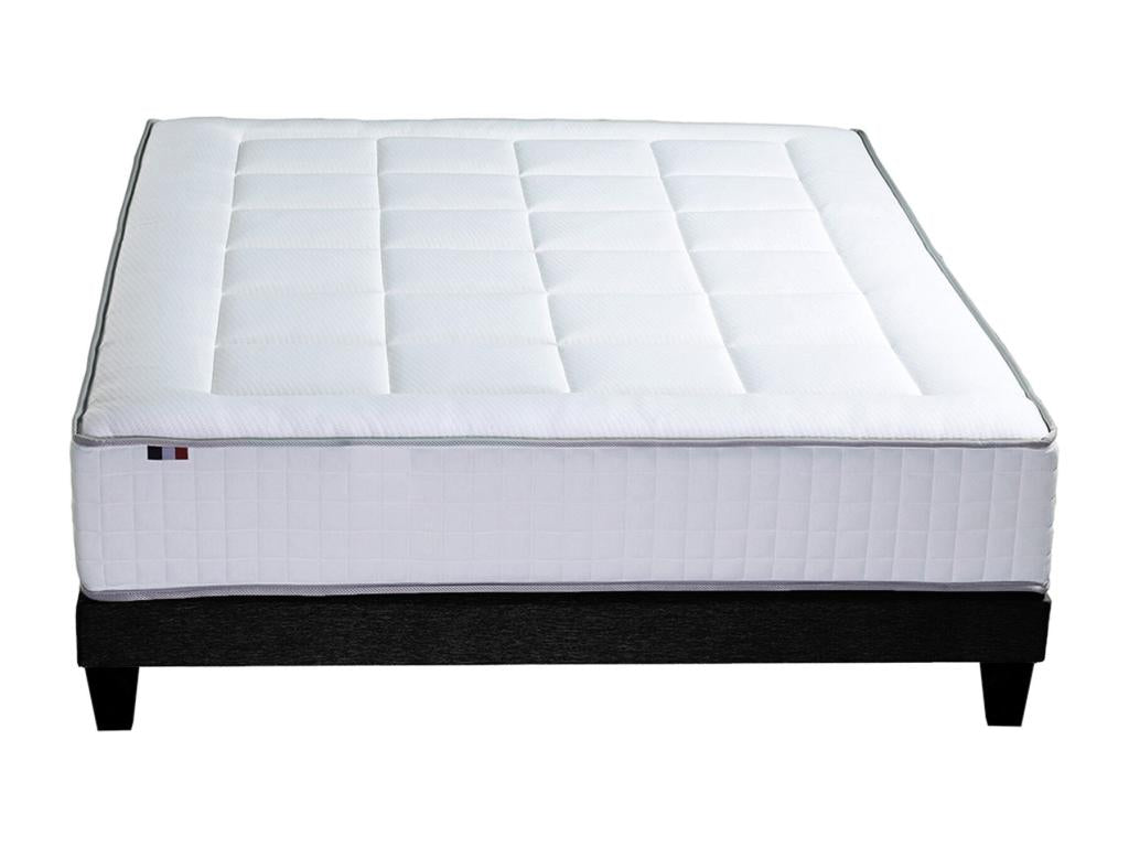 Meublita 2 memory foam mattress and decorative bed base set - Dimensions: 140x190 cm