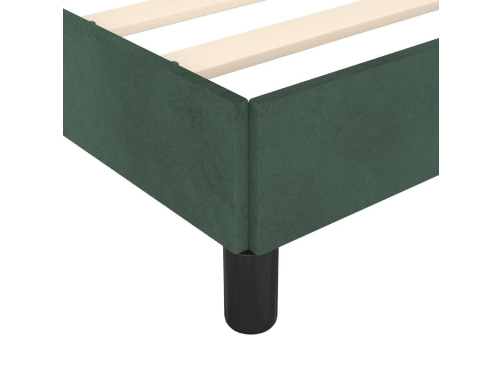 Dark green velvet bed frame (mattress not included) 140x200 cm
