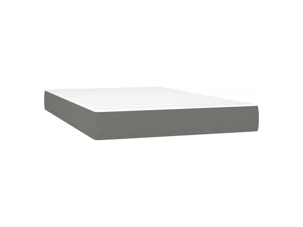 Bed base in Vertchez with bed and mattress and LED light, dark grey, 120x200