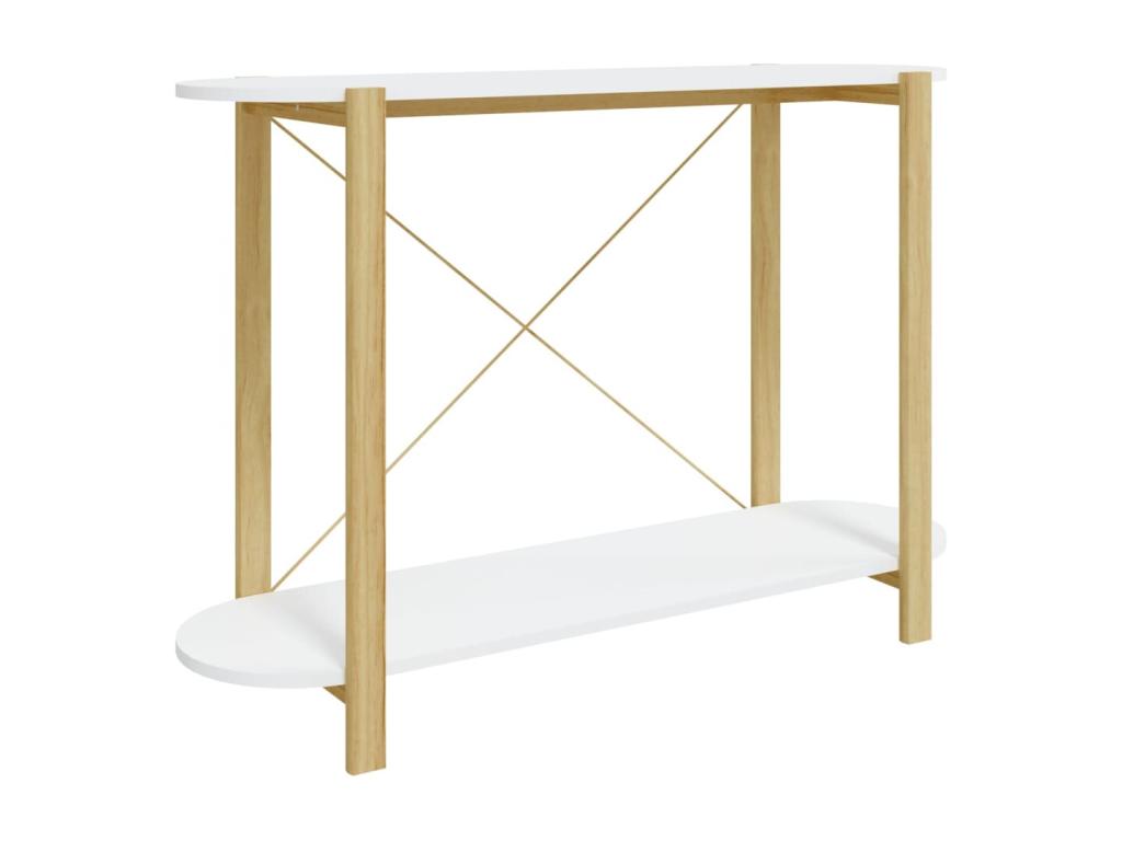 White console table, 110x38x75 cm, engineered wood