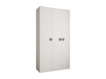 Como 1 245.5/130/40 3-door hinged wardrobe, white/black
