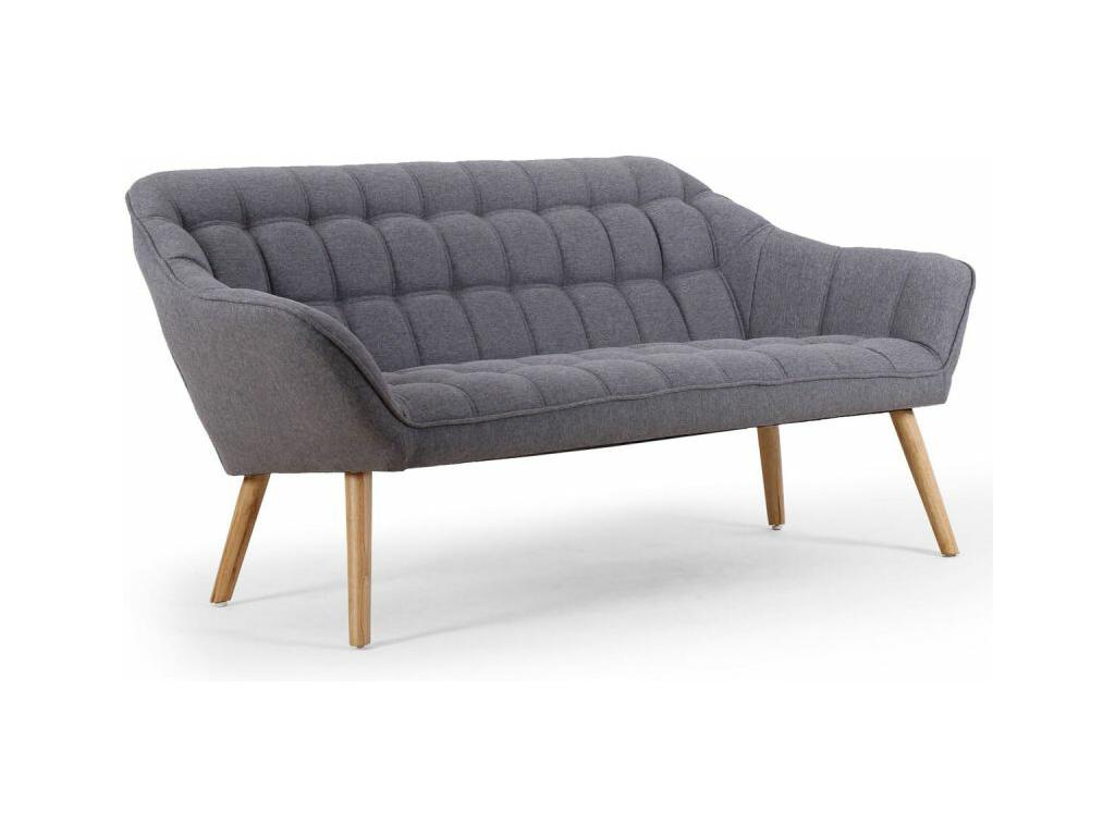 Laos 3-Seater Scandinavian Sofa 190cm Grey
