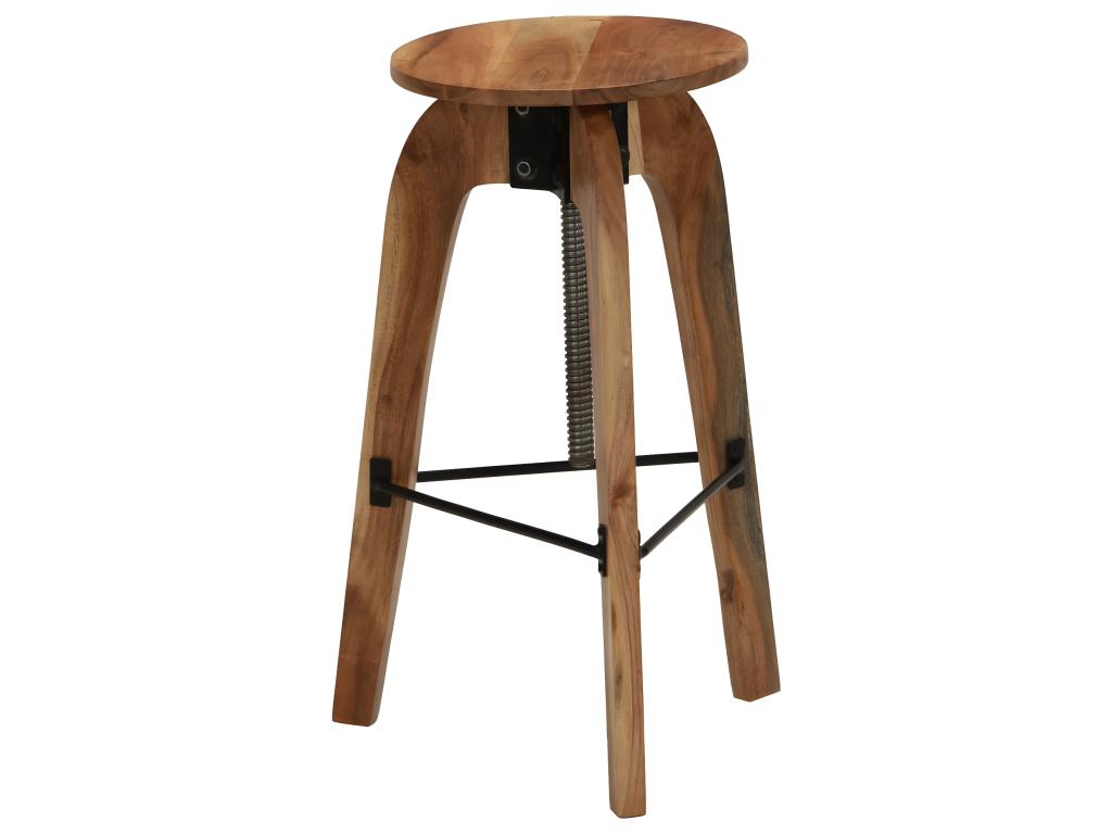Set of 2 solid wood bar stools from Vertchez
