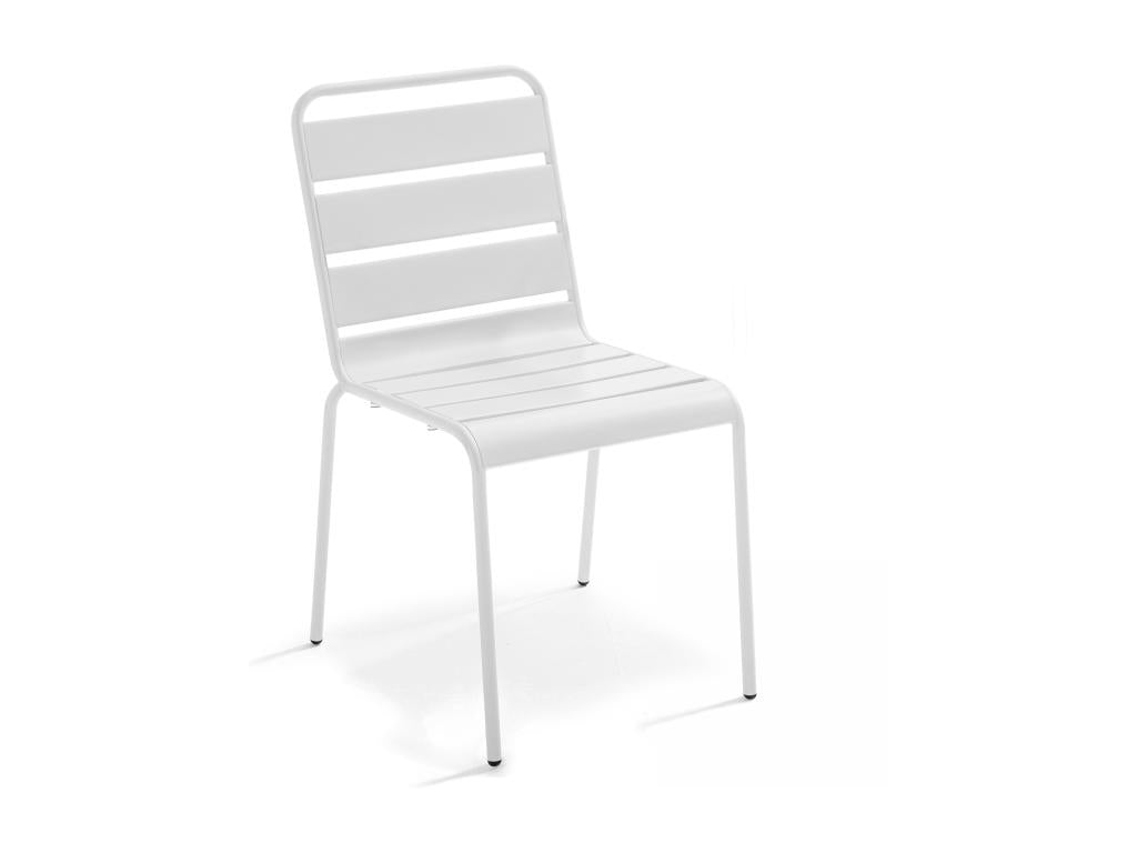 White metal chair - Vertchez