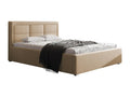 Vertchez 103 Double Bed, Light Brown, 140x200cm, Upholstered, with Vertchez Slatted Base 160x223x93cm