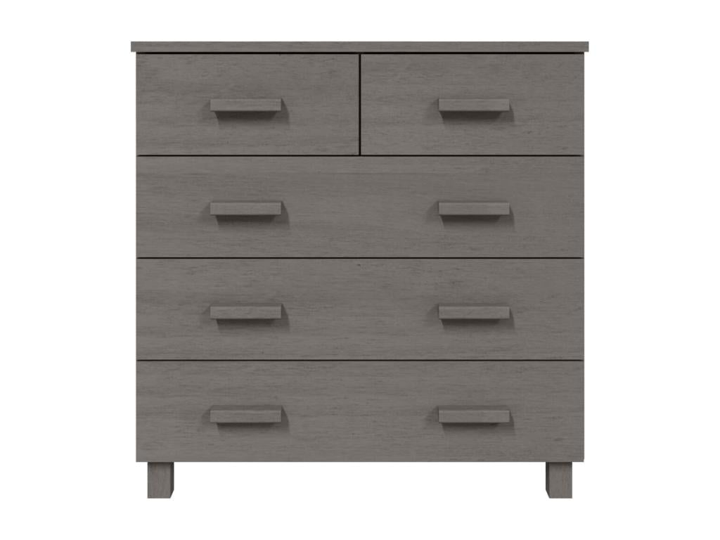 Vertchez Light Grey Buffet 79x40x80 cm Solid Pine Wood