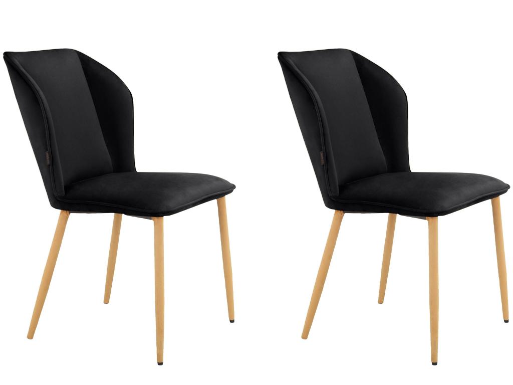Dining Chairs 2 Pack Black