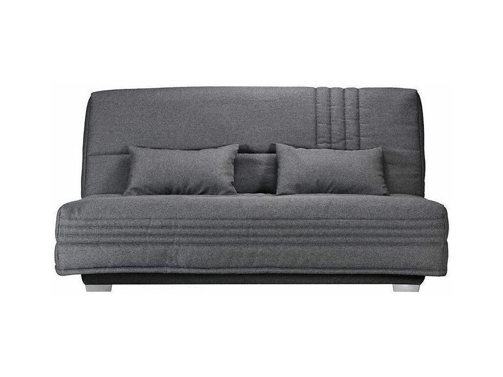 Sofa bed with fabric storage, Sofaconfort 17cm mattress, Meublita 193cm - Cherry Red