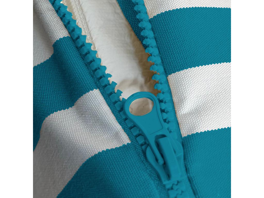 Removable garden furniture cushions 100x50cm - Turquoise Stripe