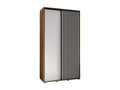 Vertchez 1 Sliding Door Wardrobe 205.2/140/60 2 Doors Vertchez/White