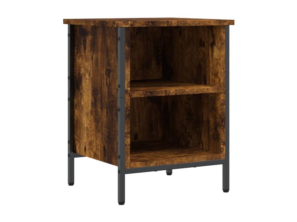 Smoked oak shoe cabinet 38x35x50 engineered wood