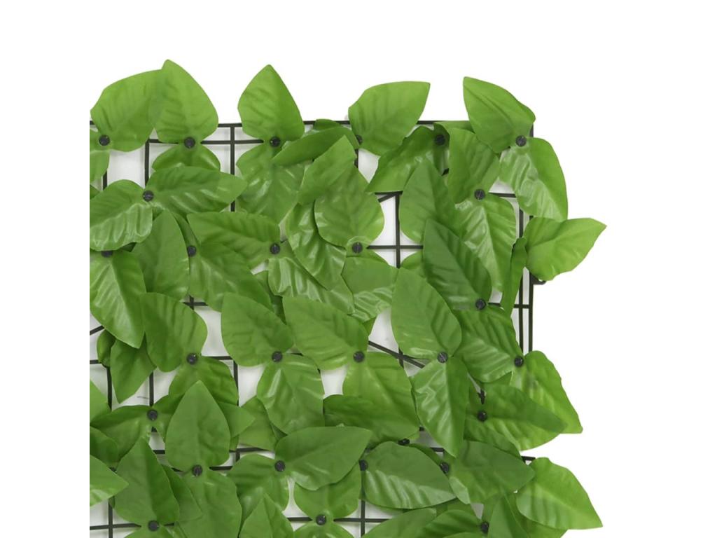 Balcony screen with green leaves 500x150 cm