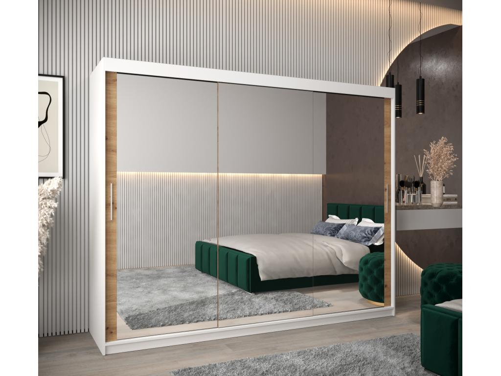 Vertchez 3-Door Sliding Wardrobe 200/250/62 3 Doors White/Vertchez