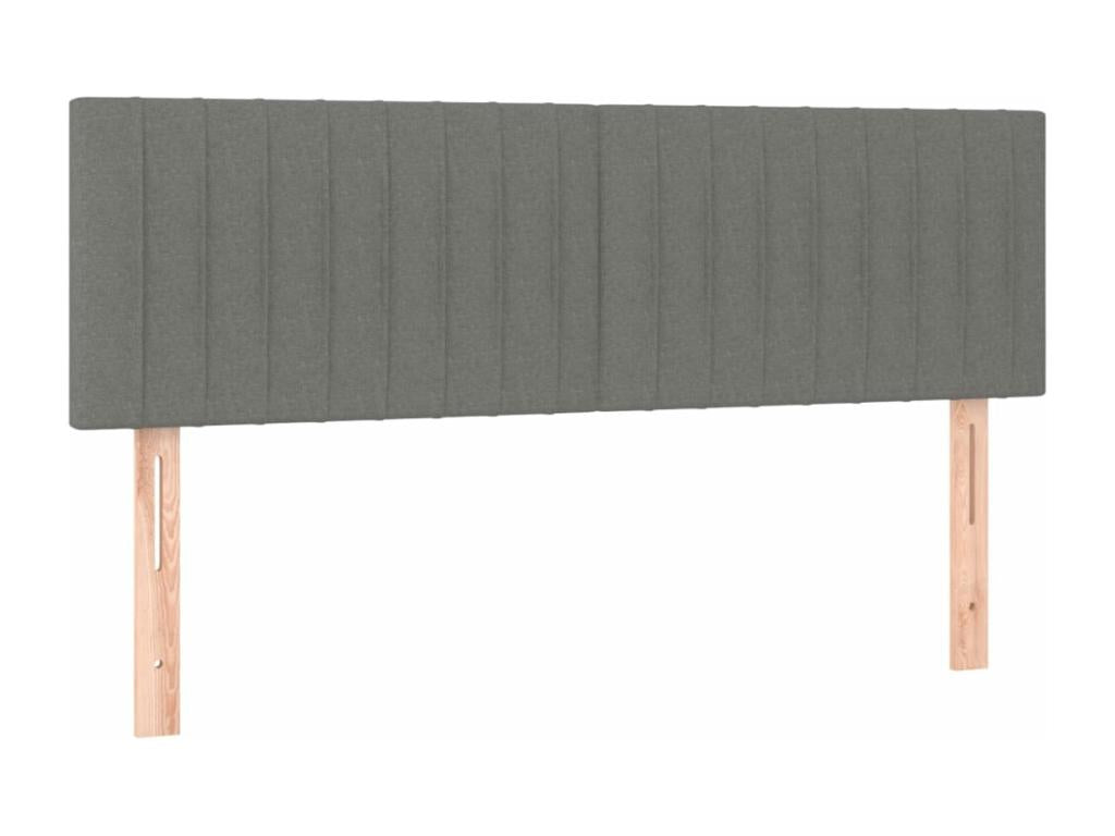 2-piece headboard, dark grey, 72x5x78/88 cm, fabric