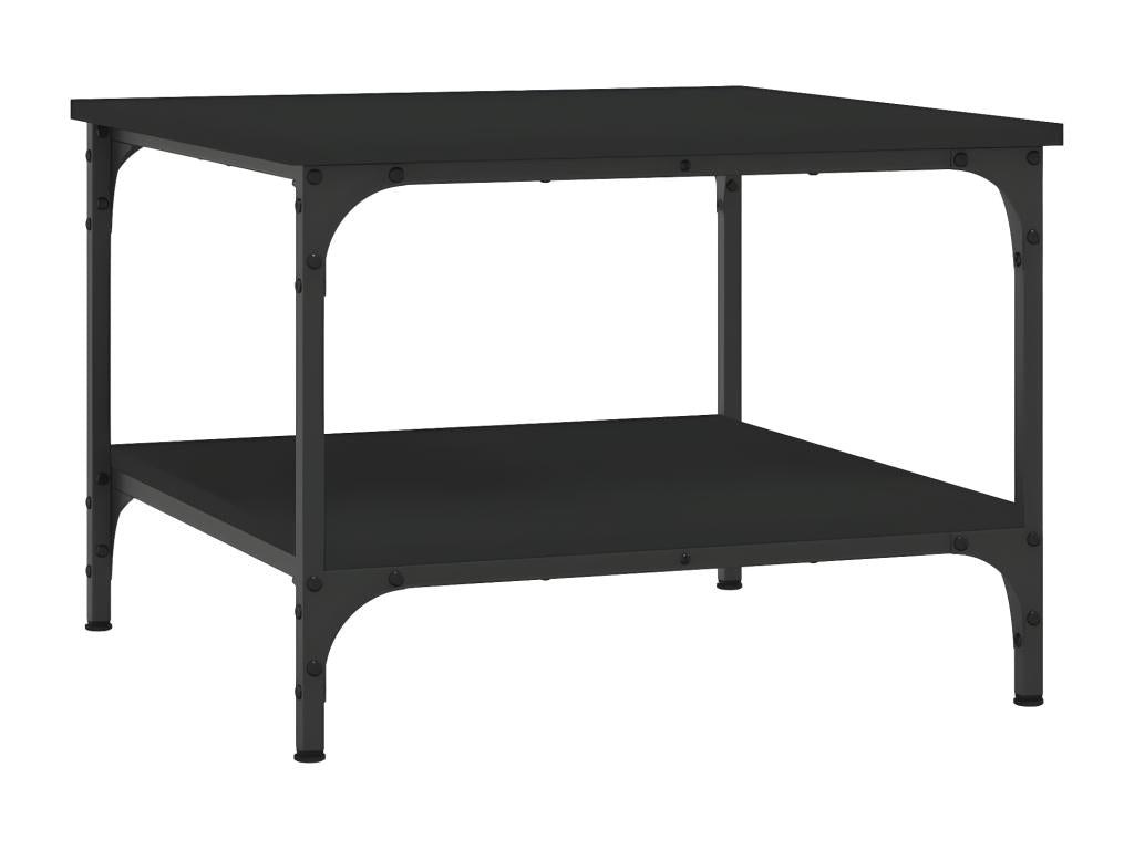 Black coffee table 55x55x40 cm engineered wood