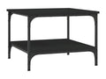 Black coffee table 55x55x40 cm engineered wood