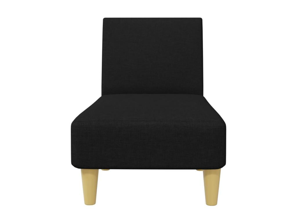 2-piece black fabric sofa set