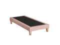 Upholstered bed base in peony pink - Vertchez 80x210