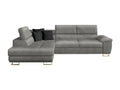 Vertchez 166 Grey Corner Sofa with Sleeping Function and Bedding Box, 270x202x71cm