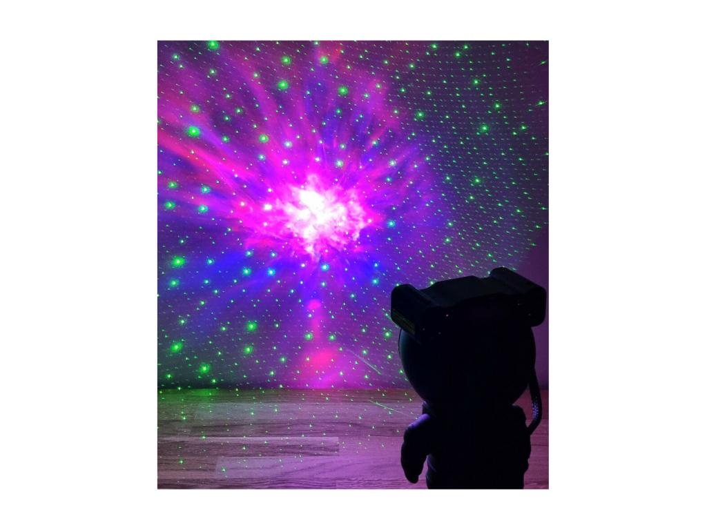 Black and gold Astronaut projector/speaker