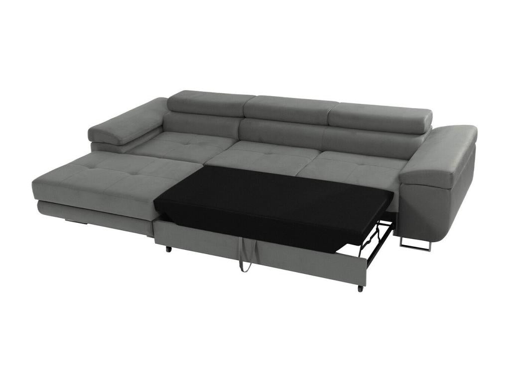 Vertchez Eliferu 102 Brown Corner Sofa with Sleeping Function and 280cm Bedding Box