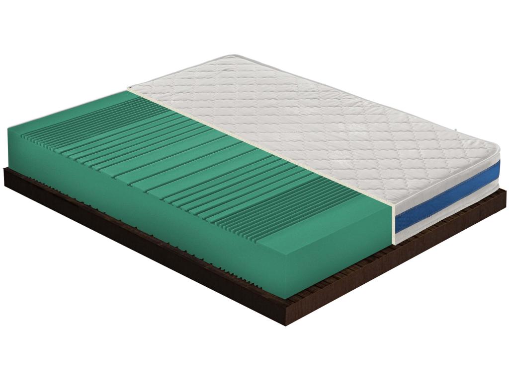Foam mattress - reversible - 11 comfort zones - firmness level H2 150x190 cm