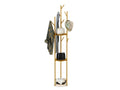 Coat Rack - Sturdy clothes rack in metal and marble, H172.5x32x32cm