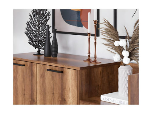 Vertchez Multi-Purpose Cabinet, Walnut, 140x45x80 cm